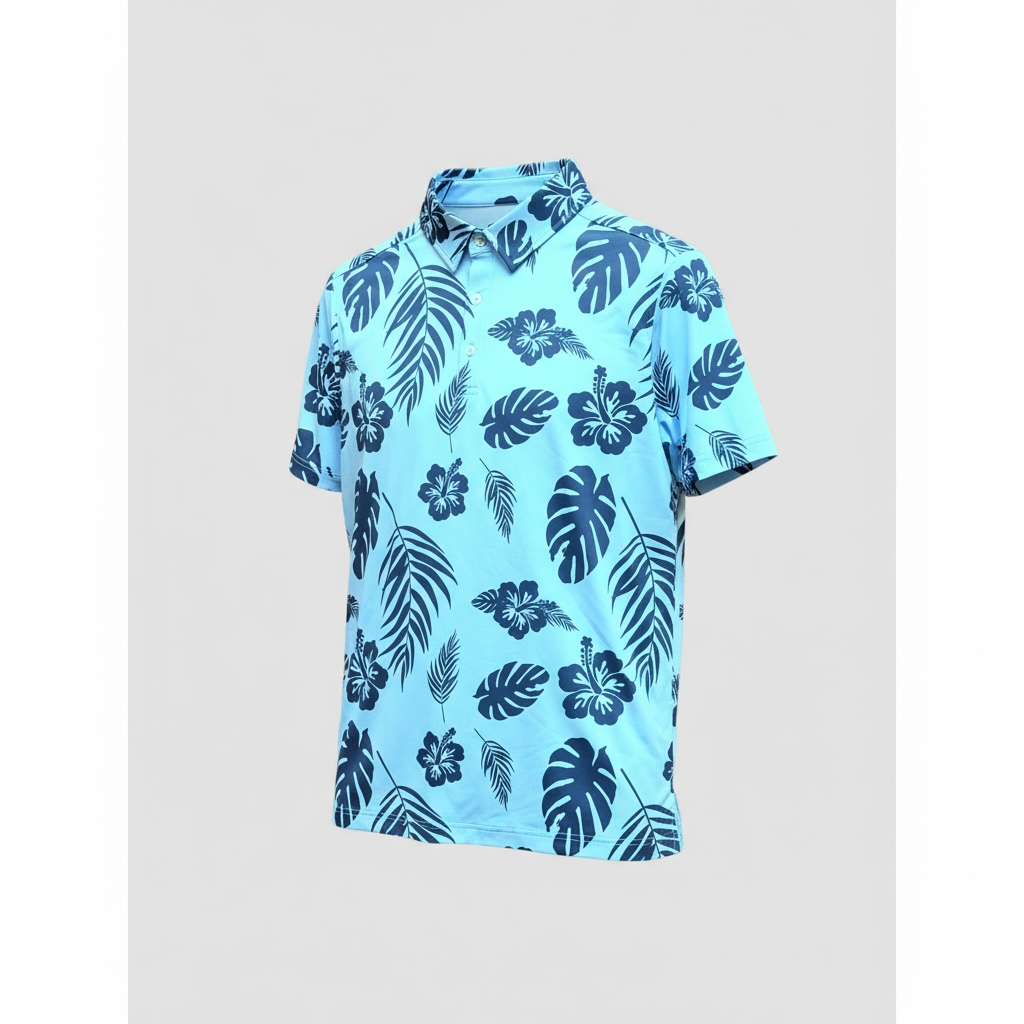 Aloha Blue Sky Mens Polo